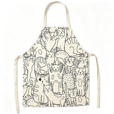 Cute Kitchen Aprons for Women Men, Cooking Gardening Apron 06