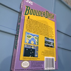 Boulder Dash (Nintendo NES, 1990) CIB / BOX / FOAM / MANUAL / REGISTRATION CARD
