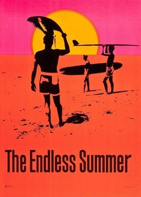 The Endless Summer Vintage Surf Art Poster