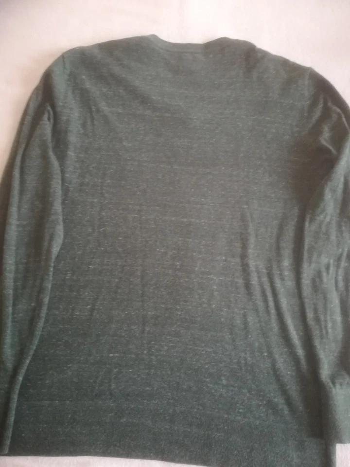 Pull homme manches longues vert chiné - Taille M - Marque : GAP - Photo 2/3