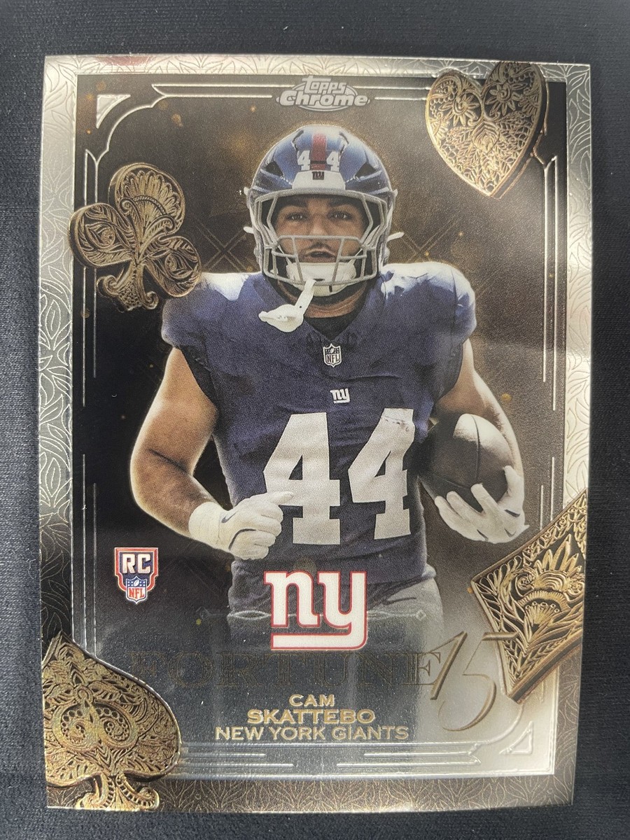 bott カーゴジョーツ　レア 2025 Topps Chrome Cam Skattebo RC Fortune 15 SSP BRAND NEW 🔥🔥 | eBay
