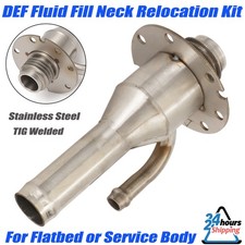 Diesel DEF Fuel Filler Neck Fitting Relocation Kit For Flatbed or Service Body