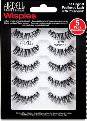 Ardell Wispies Black False Eyelash Set - Pack of 5 Brand New Item J1