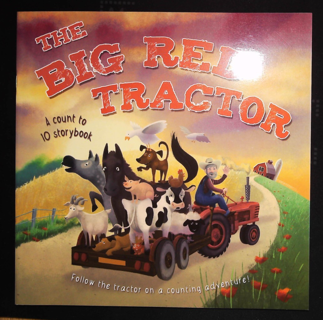 The Big Red Tractor - Count to 10 Story Book - New