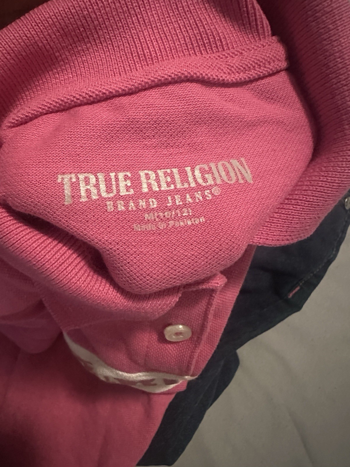 True Religion Little Girls Pink Denim 10/12 Jeans Flared Leg thumbnail 6