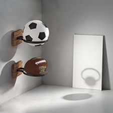 Ball Holder Wall Mount,Ball Storage Holders Display Rack for Autograph Basket...
