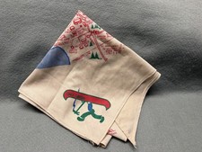 (jab-63)  Boy Scouts - vintage Camp Yawgoog map neckerchief
