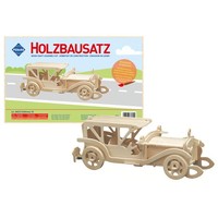 Pebaro Oldtimer III Auto Holzbausatz 3D-Puzzle 43 Teile Unbehandeltes Holz 865/3