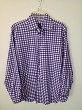 Robert Talbott Estate Trim Fit Button Down Dress Shirt Men's Medium Made in USA