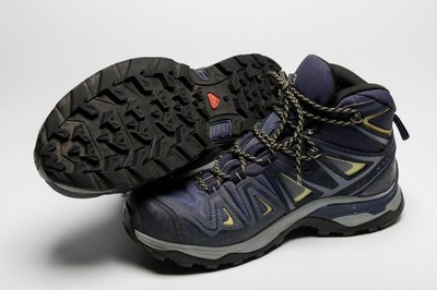 Salomon X Ultra 3 Mid Gore-Tex Trail/Hiking Boots 8.5 Mens Blue Lace Up Shoes