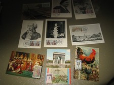 lot 9 cartes 1er jour 1973