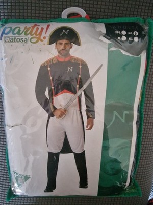 Napoleon Bonaparte Costume Mens Adult M/L French Emperor Fancy Dress Atosa 70266