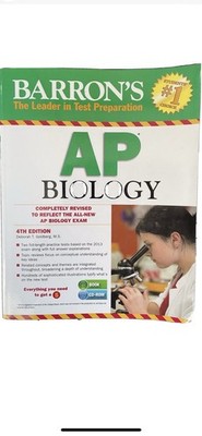 Barron's AP Biology, 4th Edition Deborah Goldberg 2013 Paperback Revised