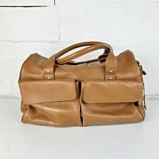 Pacapod Lynton Luxury Changing Bag - Travel/Hospital Bag - Tan Leather #250