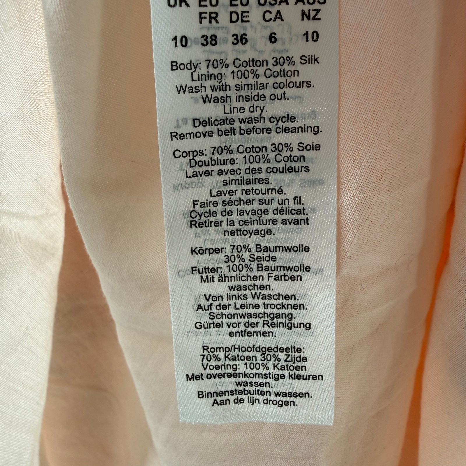 Karen Millen Rui Jiang Dress Women's SZ 6 NWT Botanical Pink Silk Cotton Maxi