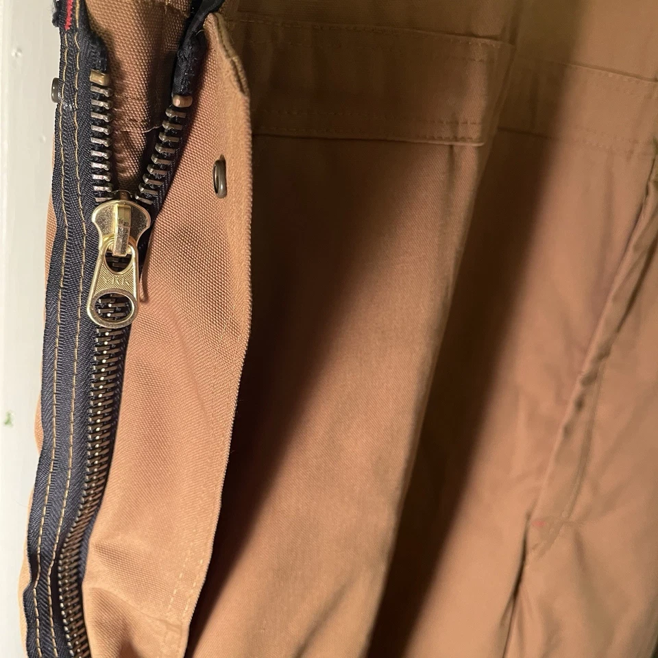 NEW Red Kap Men's Bib Overalls Duck Canvas Tan Size 5XL 60” waist NWT - Image 4 of 4