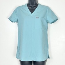 Limited Ed Figs Technical Collection Sea glass Catarina One Pocket Scrub Top XXS