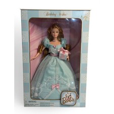 VTG Mattel Birthday Wishes Barbie Doll Blue Gown Collector Edition 1999 24667