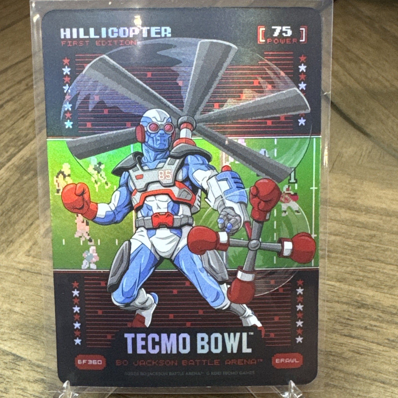 2026 Bo Jackson Tecmo Bowl Hillicopter Drew Hill BRAWL Battlefoil BF360 FOIL