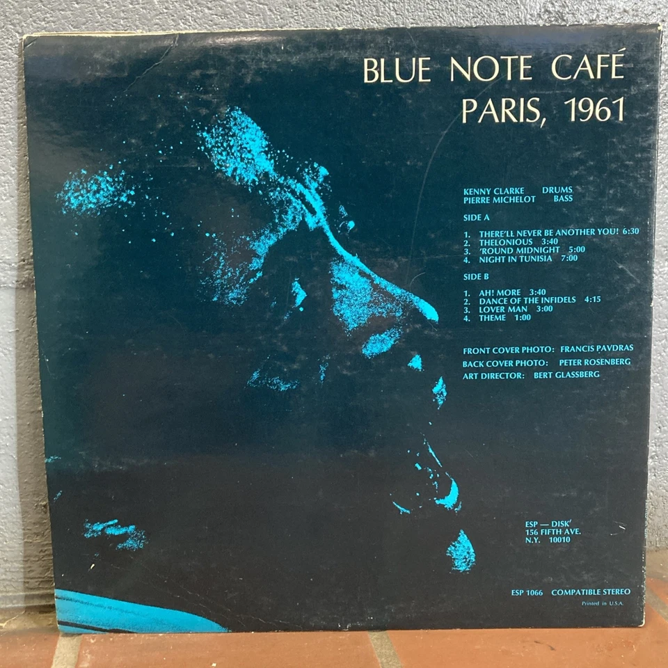 Earl Bud Powell Blue Note Cafe Paris 1961 ESP Disk 1066 Jazz LP USA Kenny Clarke - Image 2 of 4