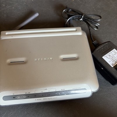 4C Belkin Wireless G Router F5D7230-4 4 LAN Ports Version 1443