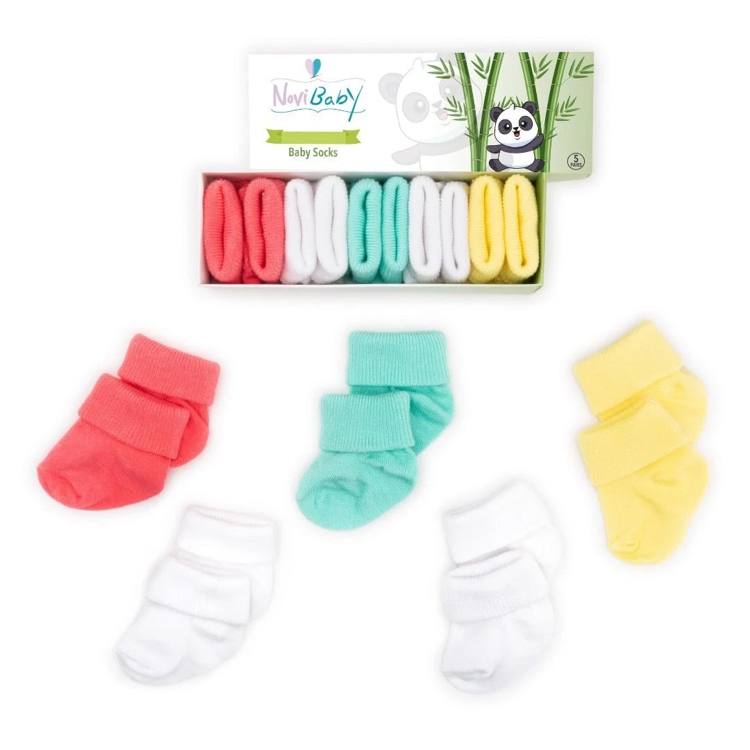 0-6 Months Baby Socks, 6-12 Infant Ankle Socks, Boys, Girls, Newborn, Cotton