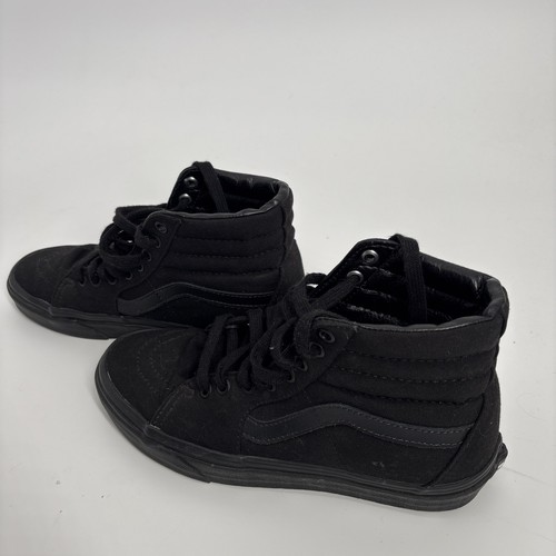 Vans Men’s Black On Black High Tops Size 7 Mens 8.5 Women’s - Picture 4 of 7