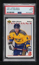 1991 Upper Deck Canada Cup UD Logo Hologram Nicklas Lidstrom PSA 9 MINT HOF 0c3