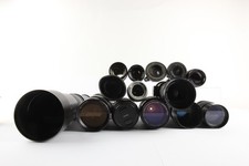 Assorted Vintage 35mm SLR Manual Lenses Cases Job Lot