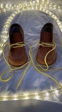 NEW OLD STOCK Vintage 1970s/80s Kids Moc-Toe Leather Work Boots