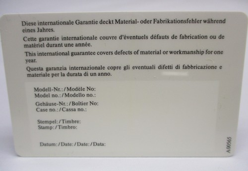 Rare IWC Watch & Chronograph Guarantee & Service Books + Open Guarantee Card - Afbeelding 4 van 6