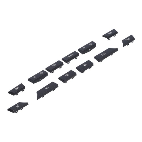 Car 12pcs A/C Heater Button Key Cap Switch Cover Repair Kit 61319313923 Part For - Picture 2 of 22