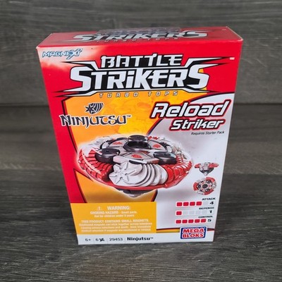 NIB Mega Bloks Battle Strikers Turbo Tops Reload Striker Ninjutsu #29453