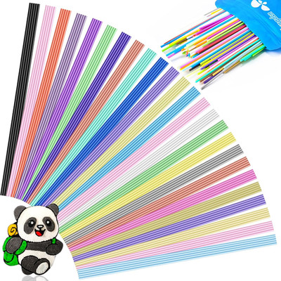 250 Stück 3D Stift Filament für 3Doodler Start+ Stift, 25 Farben 2,5 mm PCL N