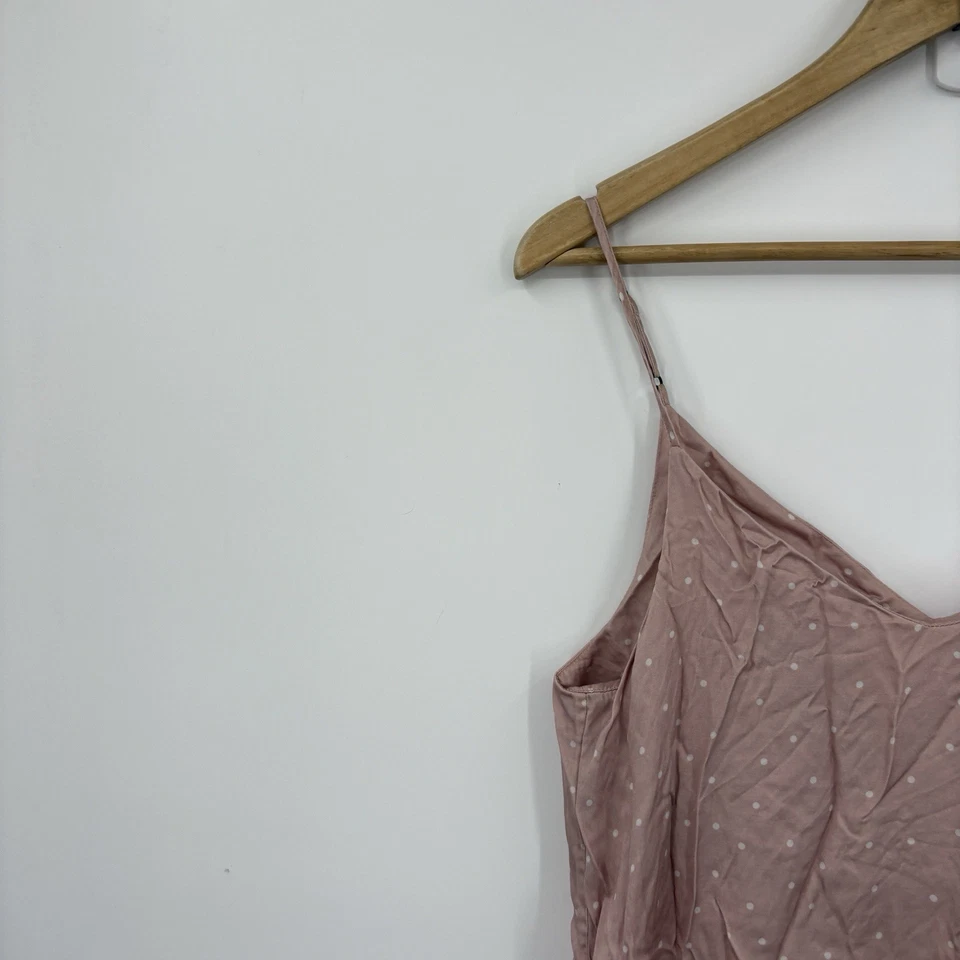 Papinelle Silk Blend Slip Dress Small Polka Dot Coquette Babydoll Angel Coquette - Image 2 of 4