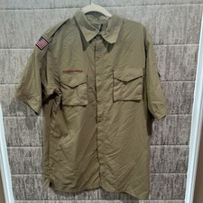 Boy Scout BSA UNIFORM New Style SHIRT Adult Men s Medium Short Sleeve W76