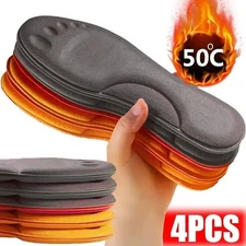 4D Massage Warm Insoles Soft Latex Arch Support Sports Shoe Insert