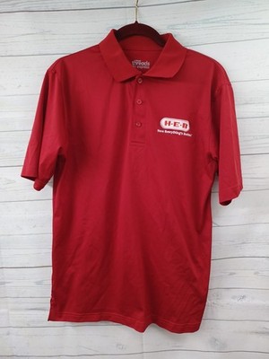 HEB Red Employee Polo Shirt Sz S Here Everything's Better 