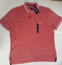 CHAPS Natural Stretch Light Polo Shirt in PEPPER in Size LARGE NWT 
