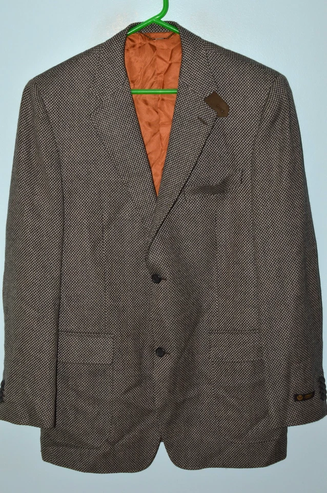 NUEVA EU 54L US 44L SORRANI Lanificio Barberossa Tweed Hacking Chaqueta de Caza Blazer Foto 3 de 4