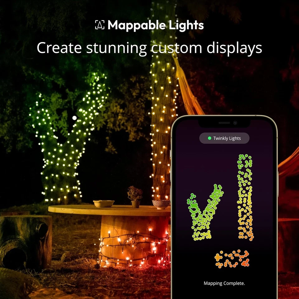 Twinkly Strings – App-Controlled LED Christmas Lights 250 AWW Ecomm - OPEN BOX - Image 3 of 4
