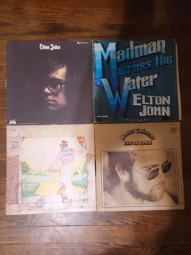 Lot Of 4 elton john vinyl records Very Good L@@K