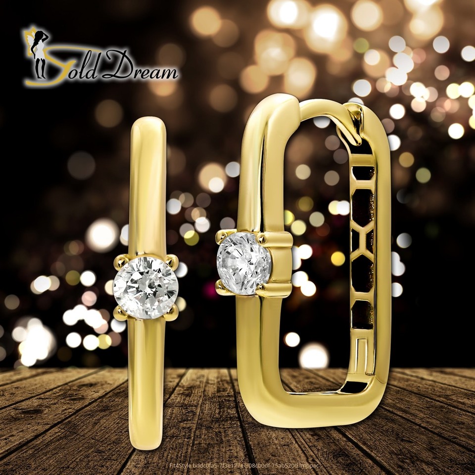 Boucles d'oreilles Flocon AÉLYS en Argent 925/1000 Jaune
