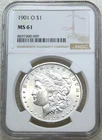1901-O Morgan Silver Dollar NGC MS61 Frosty PQ Just Graded New Holder #P315D