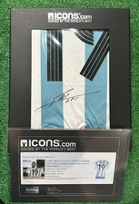 Lionel Messi Back Signed Argentina Home Jersey Autographed Icon COA