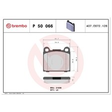 Satz Bremsbeläge Bremsklötze hinten für Mercedes S-Klasse C126 W108 | 2461265