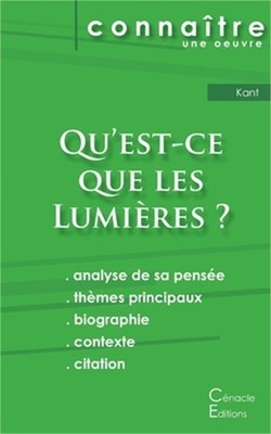 Fiche de lecture Qu'est-ce que les Lumi�res ? De Emmanuel Kant (Analyse philosop