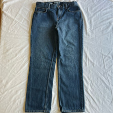 Cat  Jack Youth Size 16 28Wx26L Medium Wash Relaxed Straight Adjustable Jeans