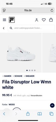 FILA Damen Retro - Sneaker ''Disruptor low WMN'' white