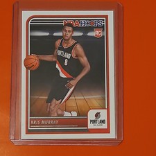 Panini 2023-24 NBA Hoops #262 Kris Murray Rookie Portland Trail Blazers
